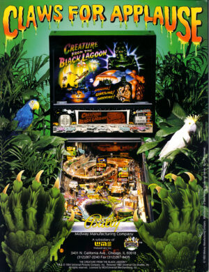 Creature From The Black Lagoon (CFTBL) Pinball - Rom Chip Upgrade