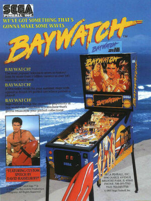 BAYWATCH (SEGA) PINBALL - ROM UPGRADE SET