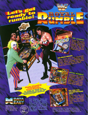 WWF Pinball Flyer