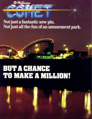 Comet Pinball Flyer