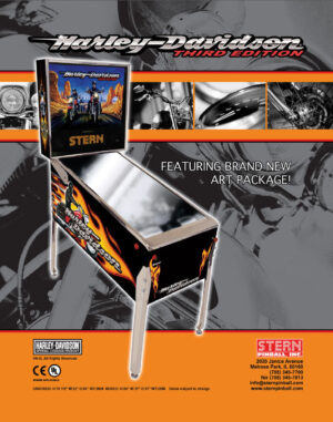 Harley Davidson Pinball Flyer 3rd gen