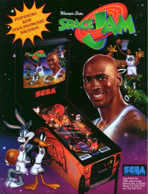 Space Jam Pinball Flyer