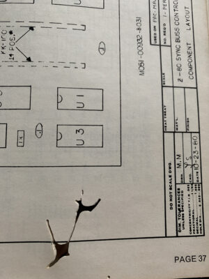 page with hole punched