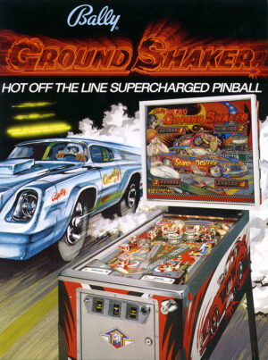 Nitro Ground Shaker Pinball Flyer