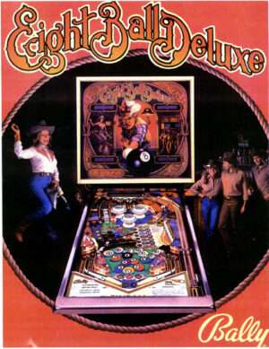 Eight Ball Deluxe Pinball Flyer
