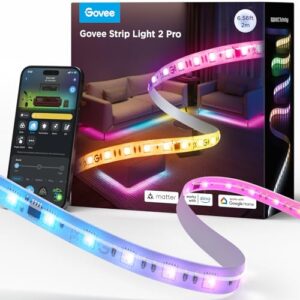 Govee RGBWWIC Strip Light, Smart Led Strip Lighting Compatible with Alexa and Google Assistant
